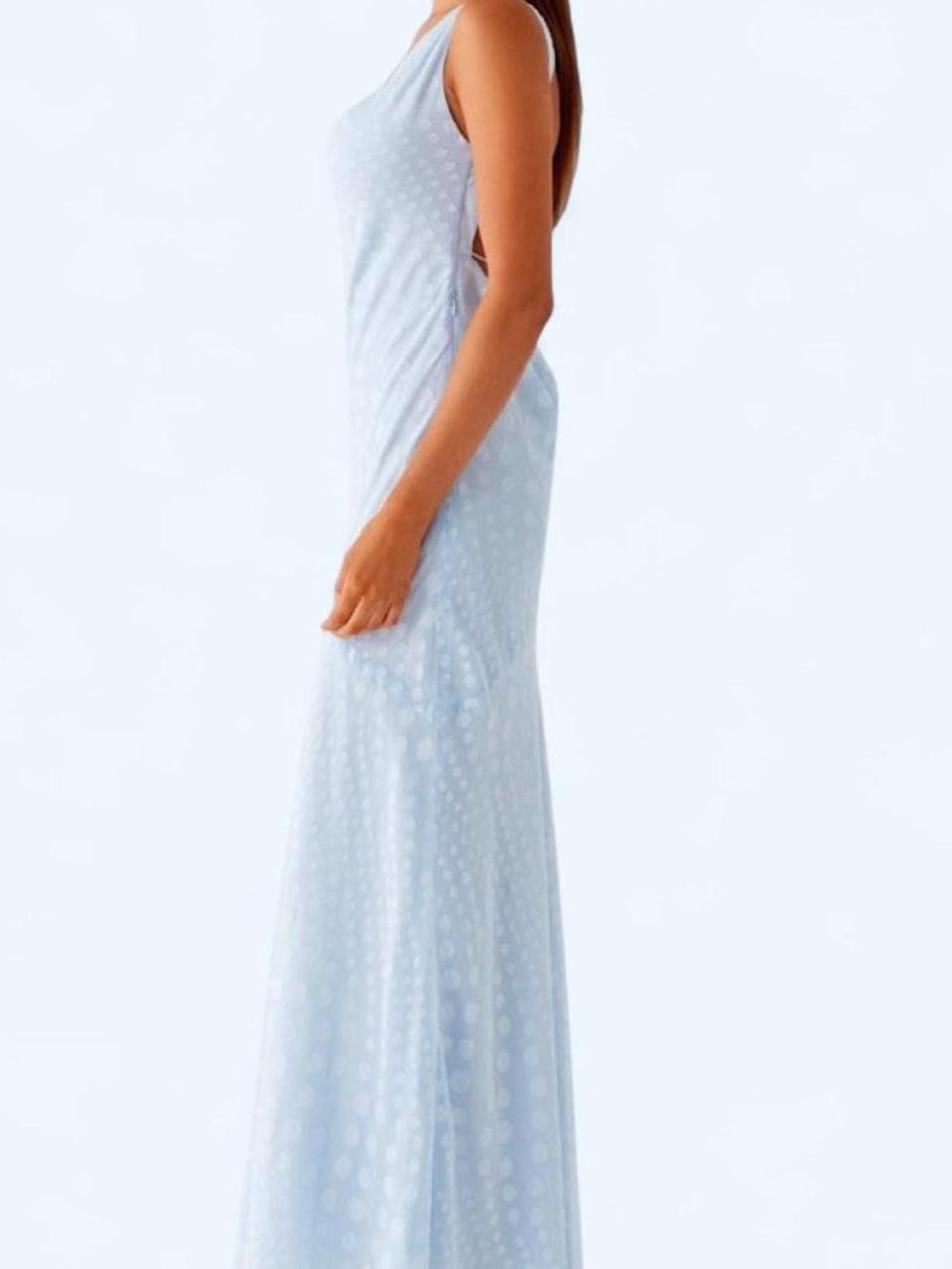 Peppermayo Light Blue Sleeveless Cowl Neck Maxi Dress - Picture 2 of 5